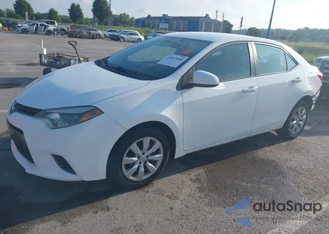 2016 Toyota Corolla Le z USA, uszkodzony, nr VIN 2T1BURHE4GC583691